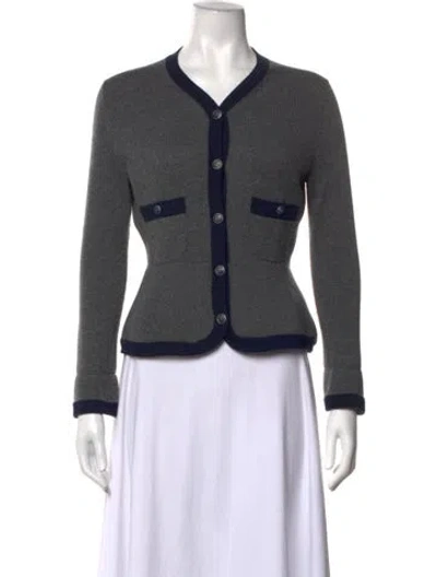 Pre-owned Chanel 2019 Metiers D'art Collection Sweater In Grey