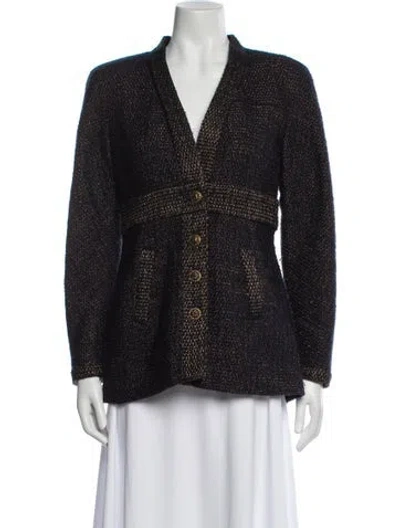 Pre-owned Chanel 2019 Métiers D'art Paris-new York Jacket In Blue