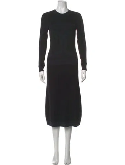 Pre-owned Chanel 2019 Midi Length Dress In Black