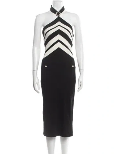 Pre-owned Chanel 2019 Midi Length Dress In Black