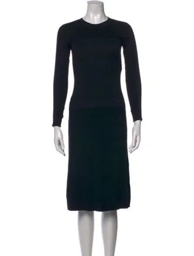 Pre-owned Chanel 2019 Midi Length Dress In Black