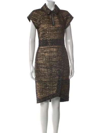 Pre-owned Chanel 2019 Midi Length Dress In Multi