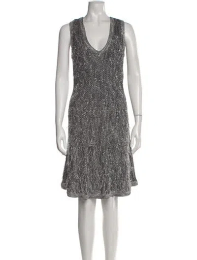 Pre-owned Chanel 2019 Midi Length Dress In Multi