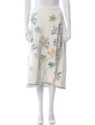 Pre-owned Chanel 2019 Midi Length Skirt In Neutral