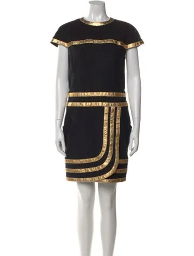 Pre-owned Chanel 2019 Mini Dress In Black