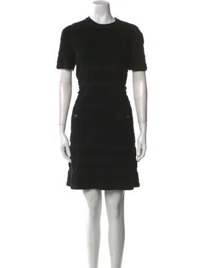 Pre-owned Chanel 2019 Mini Dress In Black