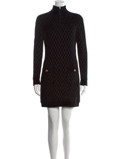 Pre-owned Chanel 2019 Mini Dress In Black
