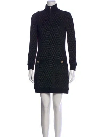Pre-owned Chanel 2019 Mini Dress In Black/metallic