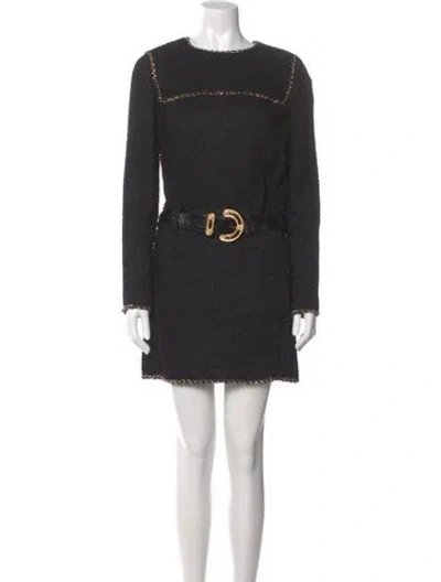 Pre-owned Chanel 2019 Mini Dress In Blue