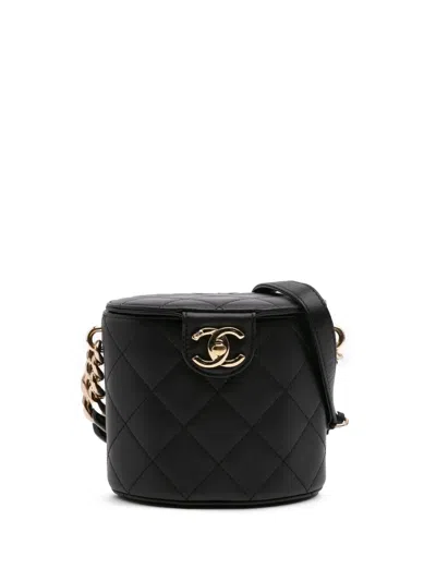 Pre-owned Chanel 2019 Mini Lambskin Elegant Chain Vanity Case Crossbody Bag
