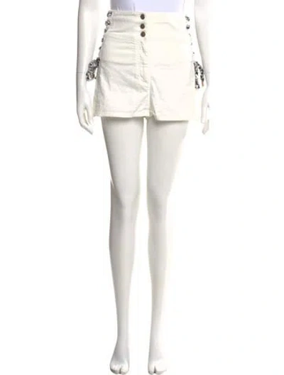 Pre-owned Chanel 2019 Mini Shorts In White