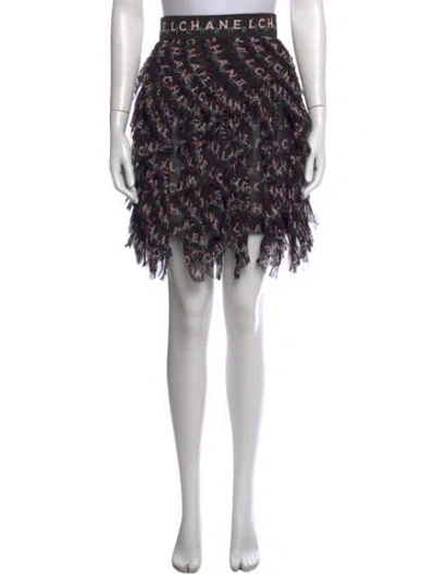 Pre-owned Chanel 2019 Mini Skirt In Black