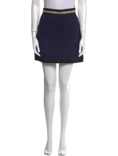 Pre-owned Chanel 2019 Mini Skirt In Blue