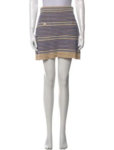 Pre-owned Chanel 2019 Mini Skirt In Brown