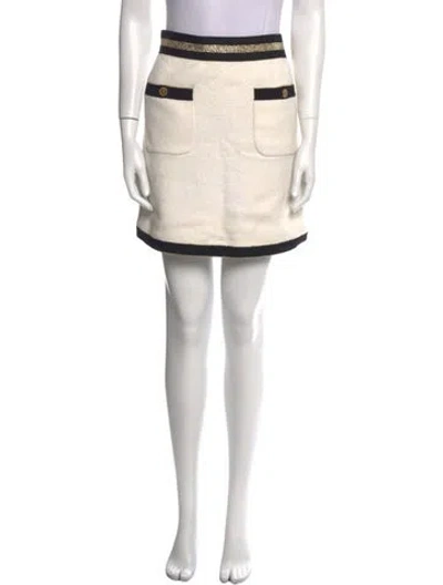 Pre-owned Chanel 2019 Mini Skirt In Neutral