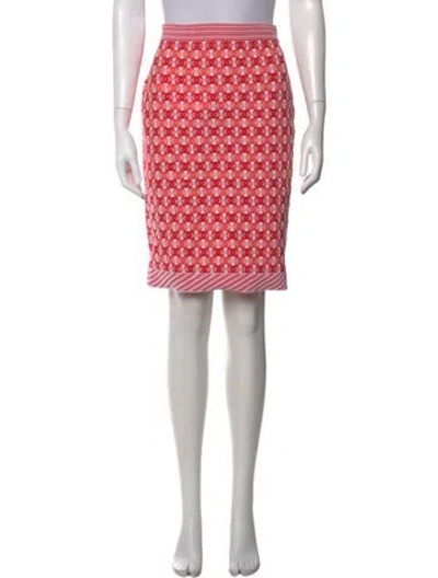 Pre-owned Chanel 2019 Mini Skirt In Orange/red