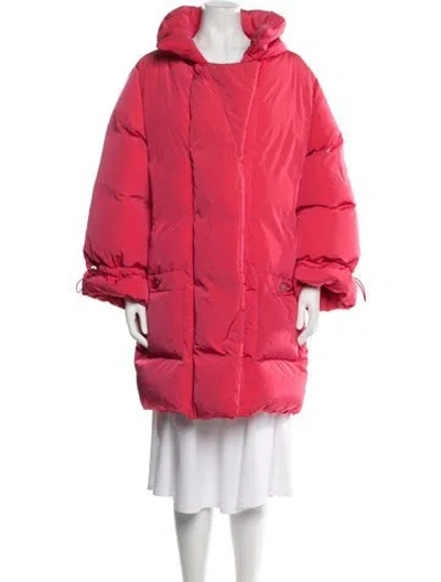 Pre-owned Chanel 2019 Nylon Down Coat In Pink