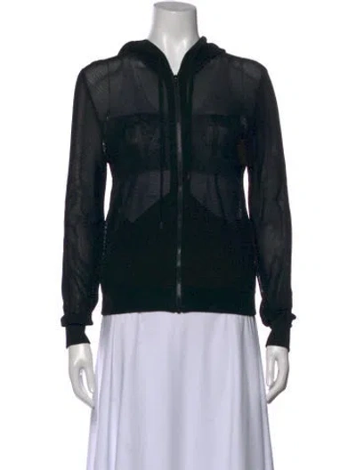 Pre-owned Chanel 2019 Open Front Sweater In Black