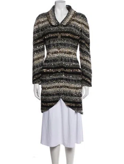 Pre-owned Chanel 2019 Paris-new York Coat In Black