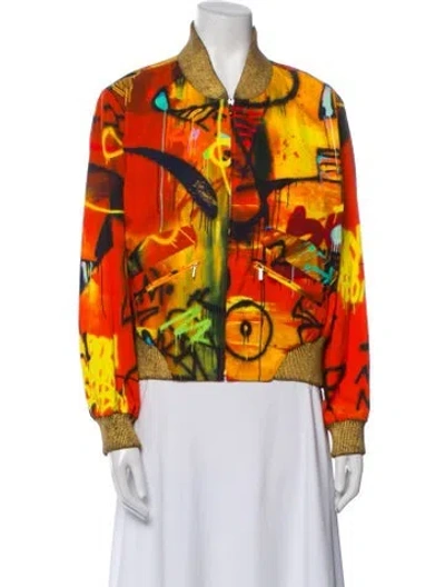 Pre-owned Chanel 2019 Paris-new York Evening Jacket In Orange