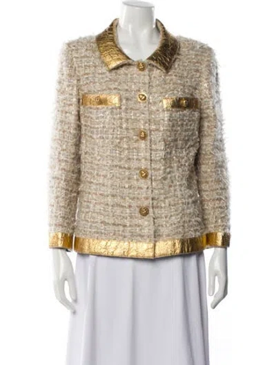 Pre-owned Chanel 2019 Paris-new York Mètiers D'art Jacket In Gold