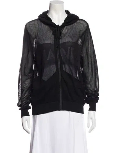 Pre-owned Chanel 2019 Printed Jacket In Black
