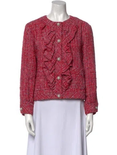 Pre-owned Chanel 2019 Printed Sweater In Red