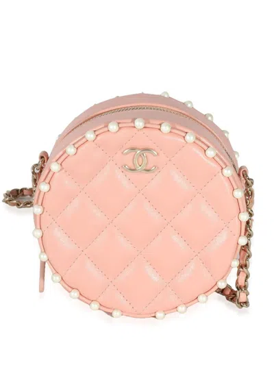 Pre-owned Chanel 2019 Round Shoulder Bag In Pink