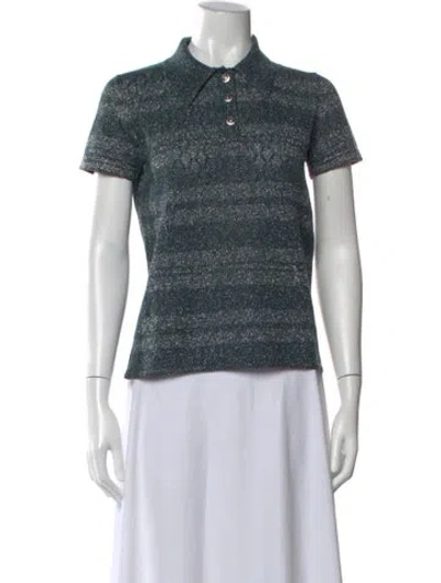 Pre-owned Chanel 2019 Short Sleeve Polo In Blue