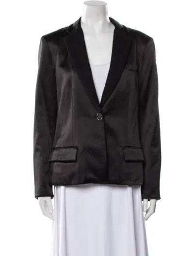 Pre-owned Chanel 2019 Silk Blazer In Black