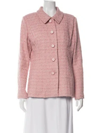 Pre-owned Chanel 2019 Silk Blazer W/ Tags In Pink