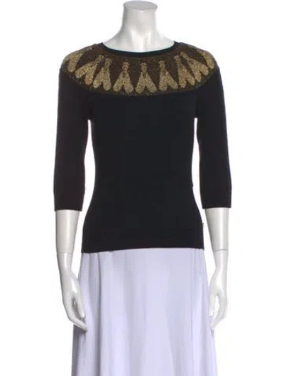 Pre-owned Chanel 2019 Silk Sweater In Black