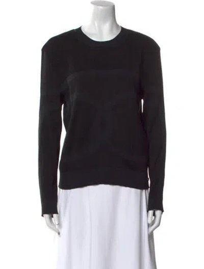 Pre-owned Chanel 2019 Silk Sweater In Black