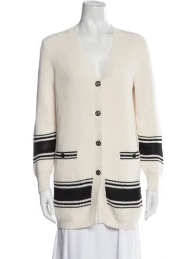 Pre-owned Chanel 2019 Silk Sweater In Black/neutrals