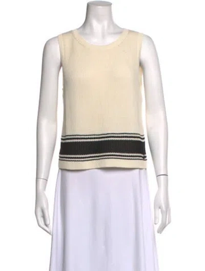 Pre-owned Chanel 2019 Silk Sweater In Neutrals