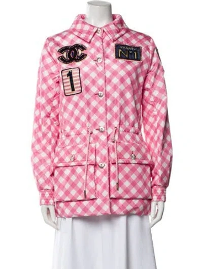 Pre-owned Chanel 2019 Silk Utility Jacket In Multi