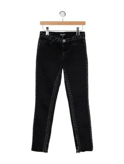 Pre-owned Chanel 2019 Skinny Leg Jeans In Black