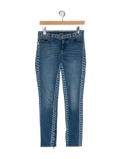 Pre-owned Chanel 2019 Skinny Leg Jeans In Blue