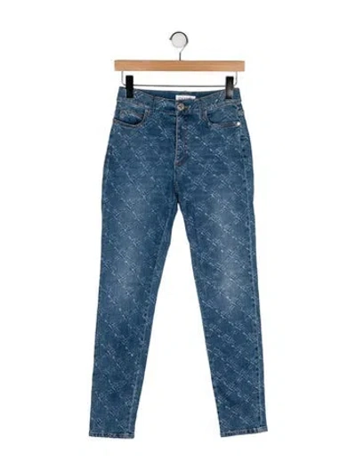 Pre-owned Chanel 2019 Skinny Leg Jeans In Blue
