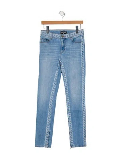 Pre-owned Chanel 2019 Skinny Leg Jeans In Blue