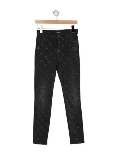 Pre-owned Chanel 2019 Skinny Leg Jeans In Gray