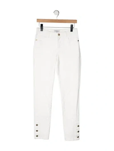 Pre-owned Chanel 2019 Skinny Leg Jeans In White