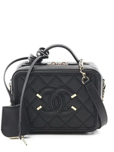 Pre-owned Chanel 2019 Small Cc Figley Tote Bag In Black