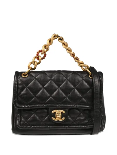 Pre-owned Chanel 2019 Small Classic Flap Shoulder Bag In Black