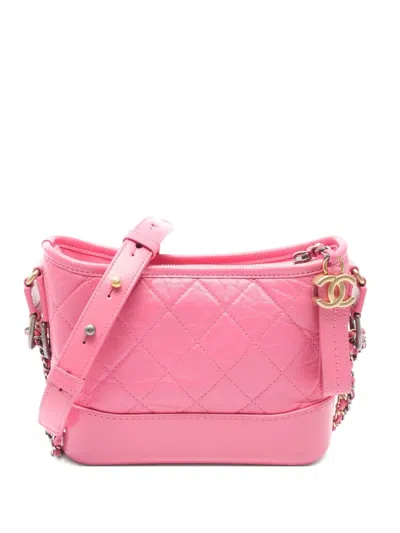 Pre-owned Chanel 2019 Small Gabriel De  Handbag In Pink