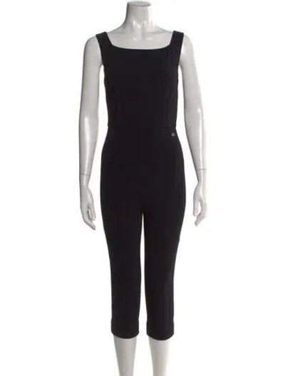 Pre-owned Chanel 2019 Square Neckline Jumpsuit In Black