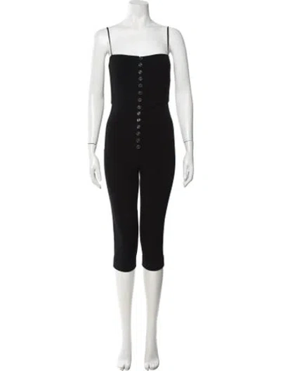 Pre-owned Chanel 2019 Square Neckline Jumpsuit In Black