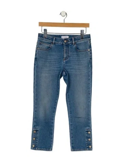 Pre-owned Chanel 2019 Straight Leg Jeans In Blue