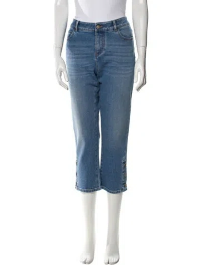 Pre-owned Chanel 2019 Straight Leg Jeans In Blue