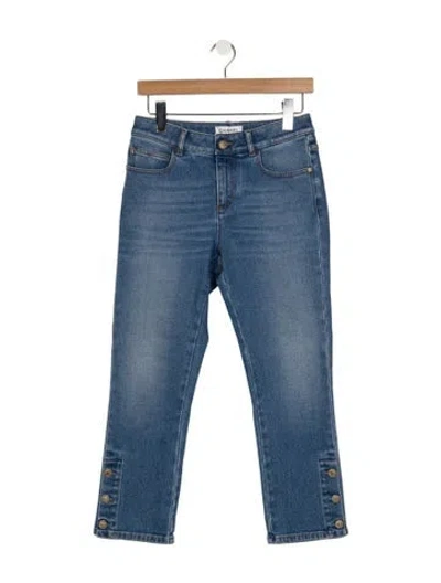 Pre-owned Chanel 2019 Straight Leg Jeans In Blue